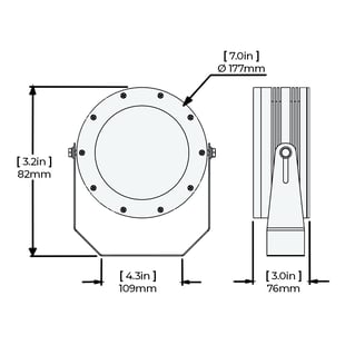 Nemalux XCANLED Product Dimensions